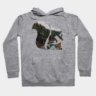 Squirrel and Landscape Hoodie